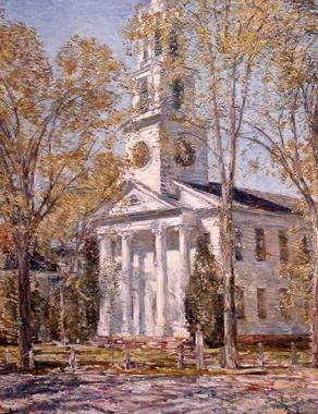 Church at Old Lyme, Childe Hassam